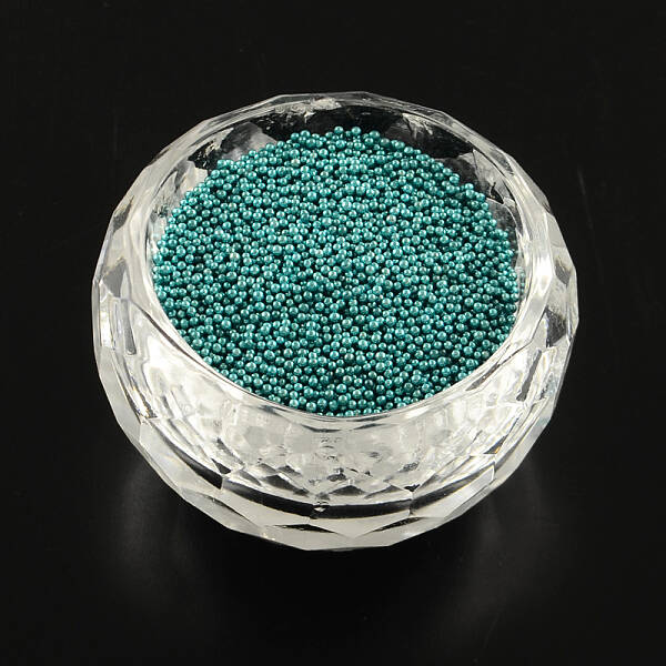 Color Plated DIY 3D Nail Art Decoration Mini Glass Beads