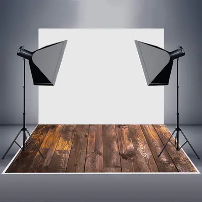Reddish Brown Peeling Paint Wood Rubber Floor Mat - Aperturee