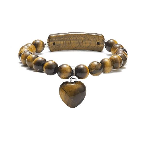 Natural Tiger Eye Beaded Bracelets