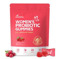 Cranberry Probiotic Gummies | Targeting Body Odor, Women's Health, and Body Balance | Vegan (60 Gummies per Pack)