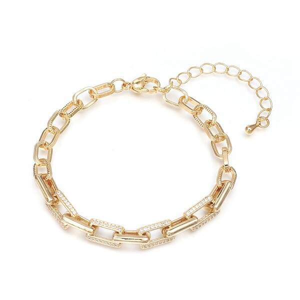 Brass Cable Chains Bracelets