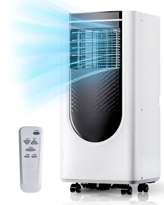 Portable Air Conditioner 8000 BTU, Quiet Portable AC Cool Rooms up to 350 Sq.Ft, 3-in-1 AC Unit with Remote Control&24H Timer...