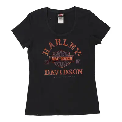 Appleton, WI Harley Davidson Graphic T-Shirt - Large Black Cotton