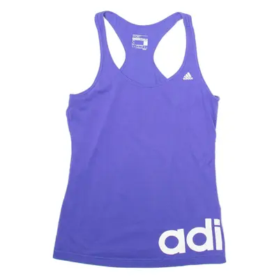 ADIDAS Womens Vest Purple Sleeveless S