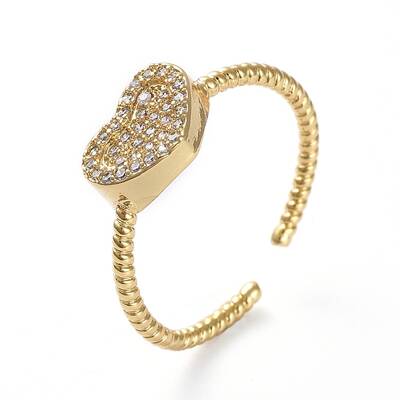 Adjustable Brass Cuff Finger Rings