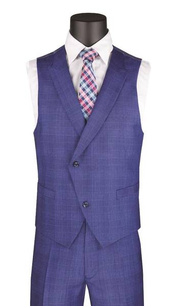 Jacket & Pants Vinci Men's 3 Piece Modern Fit Suit: Stylish Vest Jacket & Pants