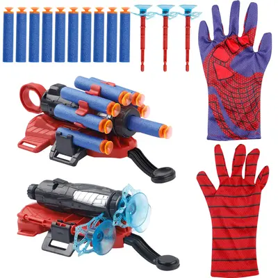 Kids Web Shooters Toy, Glove Launcher Web Slinger for Boys Age 6-8, Perfect for Outdoor Games, Birthday & Holiday Fun
