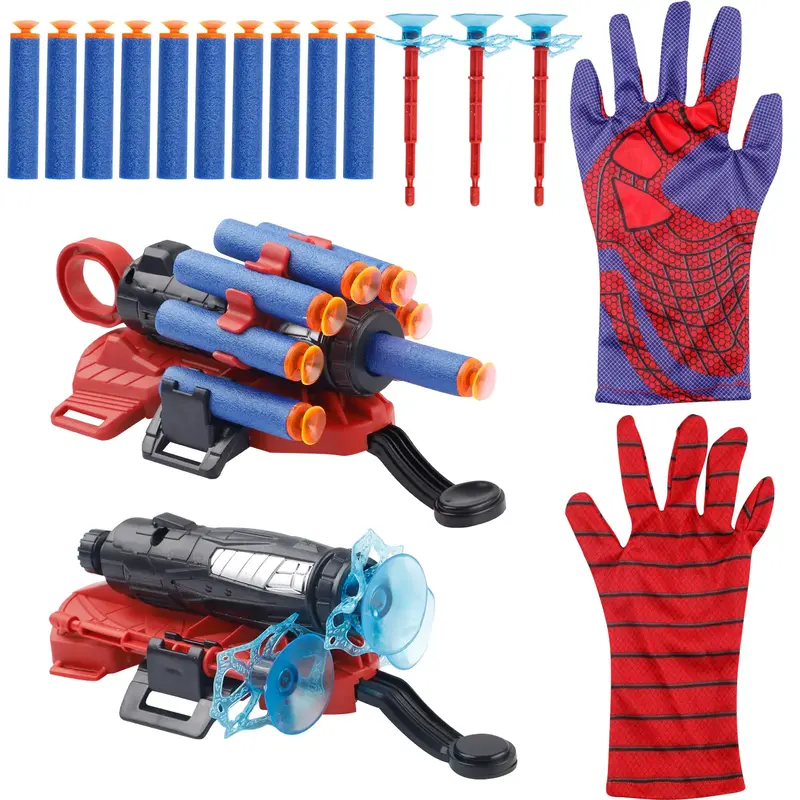 Kids Web Shooters Toy, Glove Launcher Web Slinger for Boys Age 6-8, Perfect for Outdoor Games, Birthday & Holiday Fun