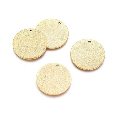 Ion Plating(IP) 304 Stainless Steel Textured Pendants