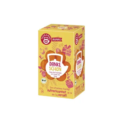 Teekanne Organics - Thank You Organic Fruit Herbal Tea, 20 Double Chamber Tea Bags (45g)