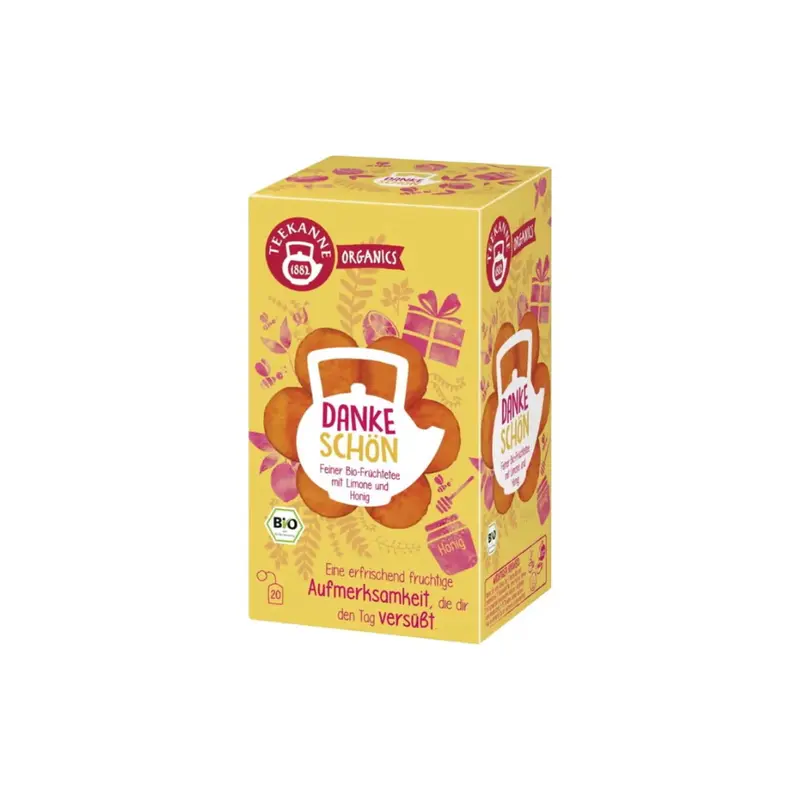 Teekanne Organics - Thank You Organic Fruit Herbal Tea, 20 Double Chamber Tea Bags (45g)