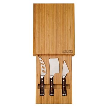 5 Promotional Bambu Bamboo Cheese Set - Storage Drawer & Stainless ...