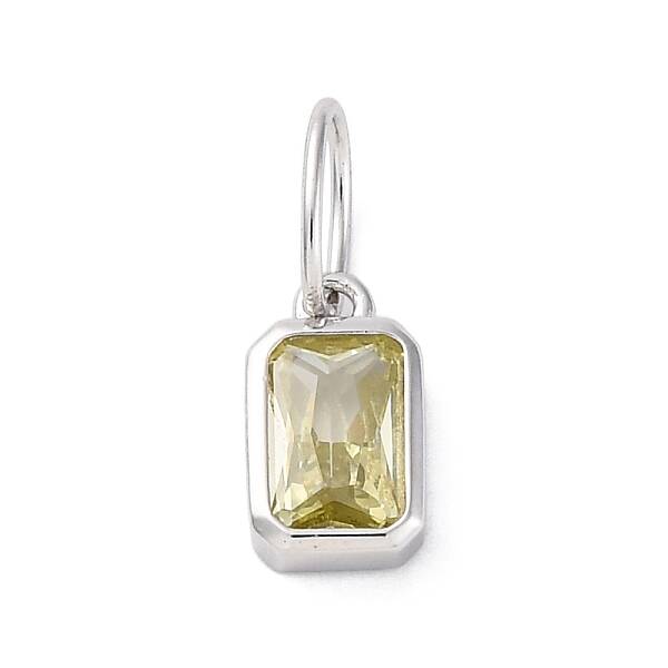 925 Sterling Silver Cubic Zirconia Charms