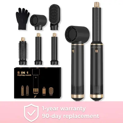 ATOPSKINS 5 in 1 Detachable Blow Dryer Brush Set with Hot Air Brush, Multifunctional Hair Styling Tools for Women, Includes 1...