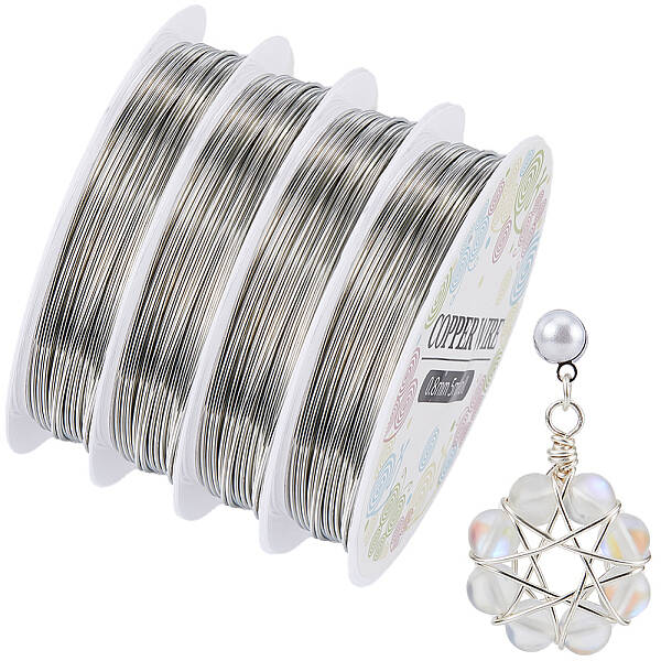 4 Rolls Copper Jewelry Craft Wire