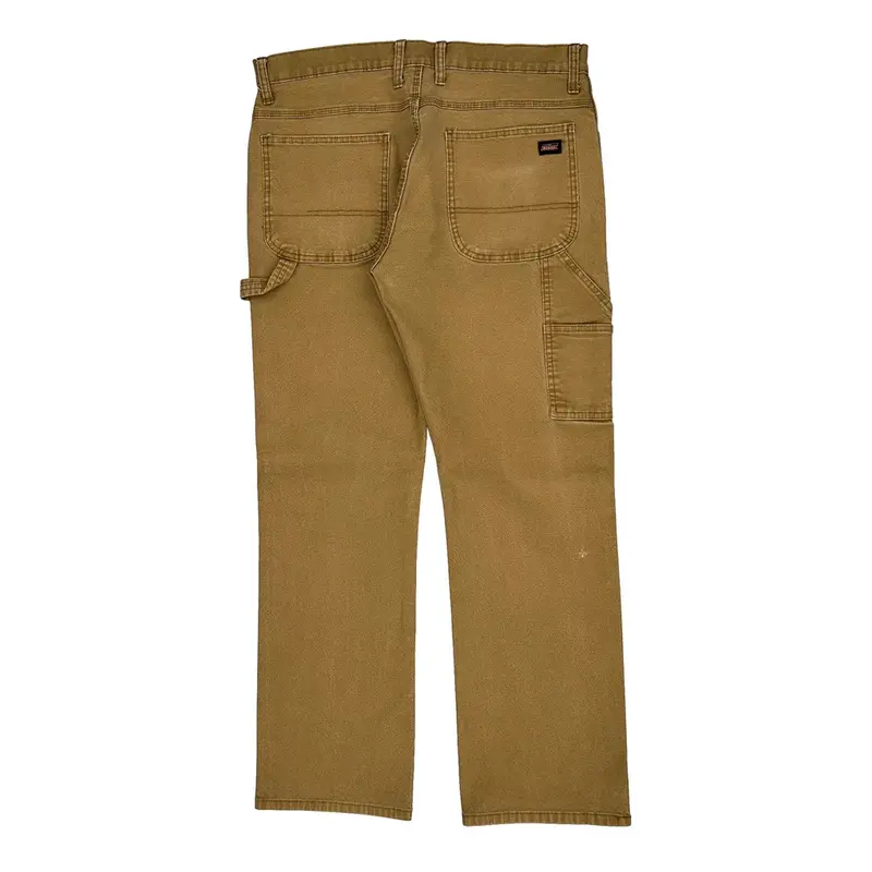 Dickies Carpenter Trousers - 36? Waist Brown Cotton Blend