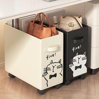Foldable Storage Box, 1 Count Under Desk Storage Organizer, Rolling Storage Box, Mobile Organizer for Home Office, Perfect Gi...