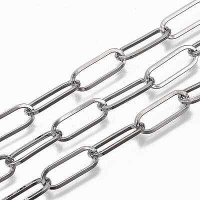 Unwelded Iron Paperclip Chains