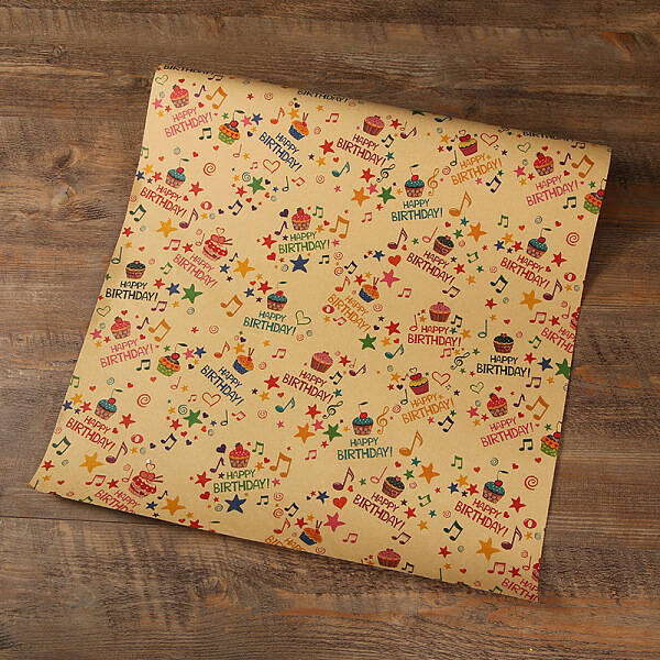 Birthday Theme Gift Wrapping Paper