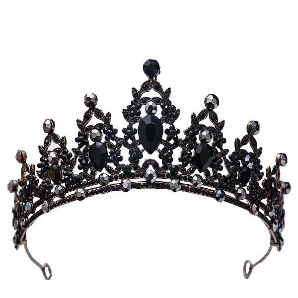 Alloy Rhinestone Crown Hair Bands