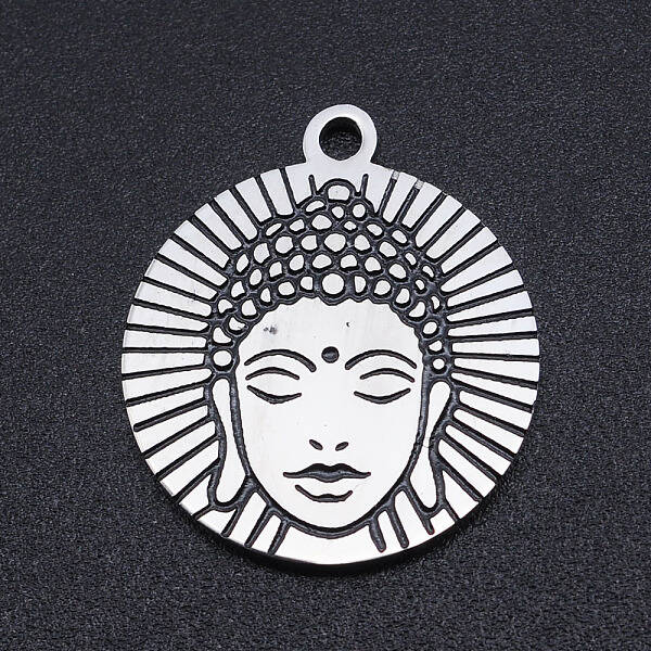 Non-Tarnish 201 Stainless Steel Etched Pendants