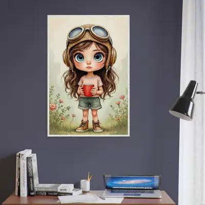 Childhood Dreams - Adorable Pilot-Inspired Artwork