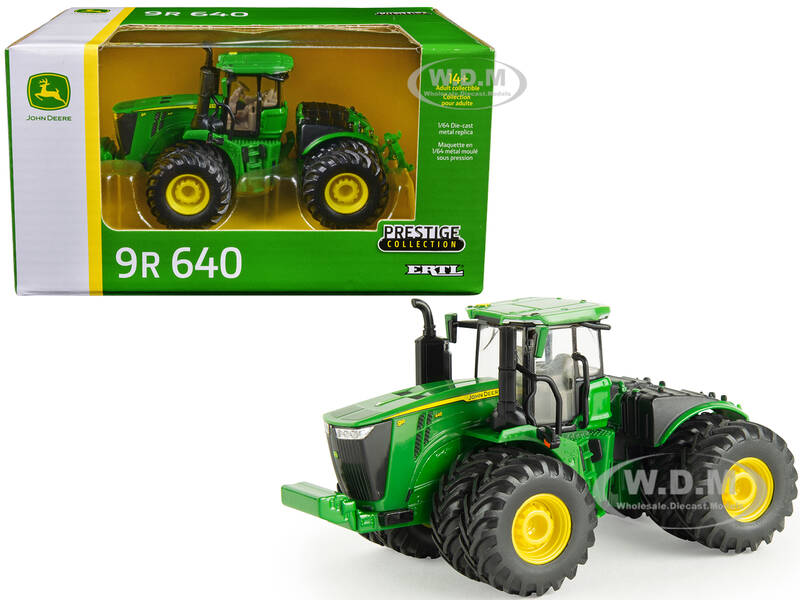 John Deere 9R 640 Tractor with Dual Wheels Green \