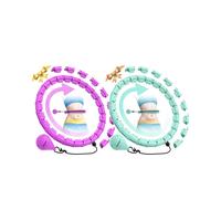 Weighted Hula Circle Hoops for Adults, Infinity Hoop Fit Plus Size 47 Inch/120cm, 24 Detachable Links, Exercise Hoola Hoop Su...