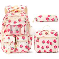 Fimibuke Waterproof 3 PCS Backpack Set with Lunch Bag & Pencil Case – Lightweight School Bag Bookbag , Ideal for Elementary...