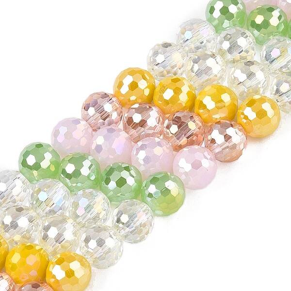 Electroplate Glass Bead Strands