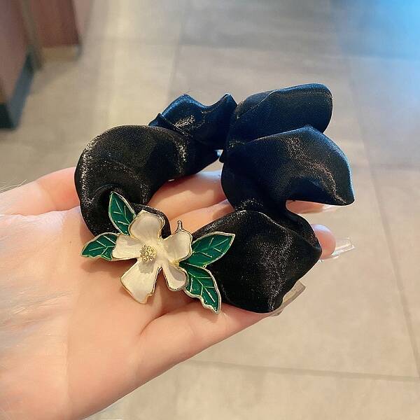 Gauze Alloy Enamel Hair Ties