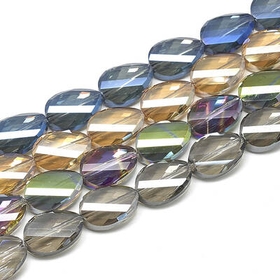 Electroplate Glass Beads Strands