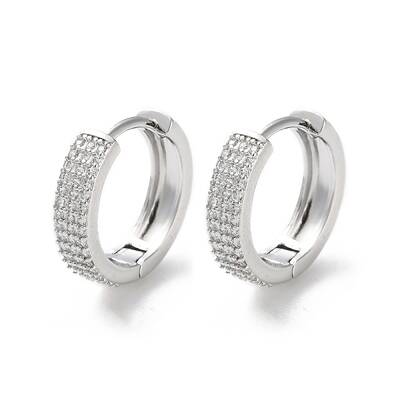 Rack Plating Brass Hoop Earrings Long-Lasting Plated