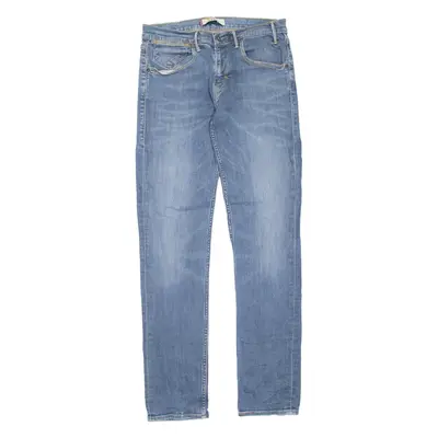 LEVI'S 519 Jeans Slim Mens Blue Slim Skinny Stone Wash W32 L34
