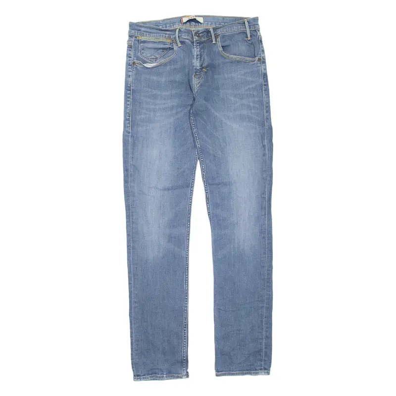 LEVI'S 519 Jeans Slim Mens Blue Slim Skinny Stone Wash W32 L34