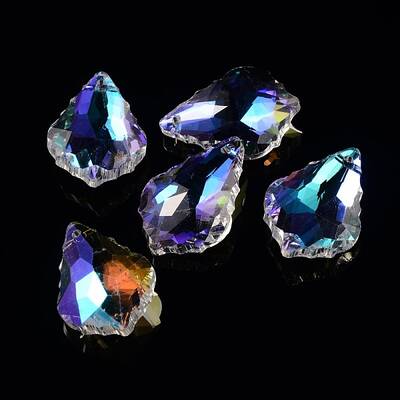 AB Color Plated Electroplate Glass Pendants