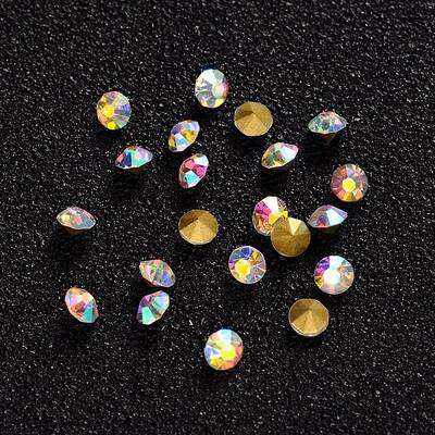 Glass Pointed Back Rhinestone