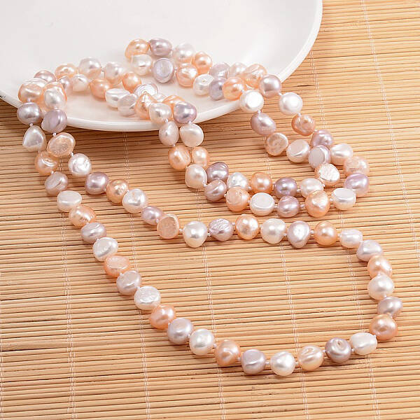 Natural Pearl Nuggets Beaded Necklace