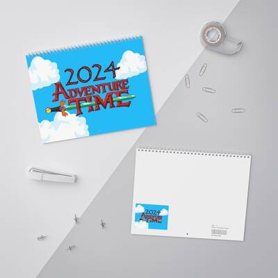 Adventure Time Calendar (2025) | Finn The Human Jake The Dog Princess Bubblegum Marceline Bmo Months Days Schedule
