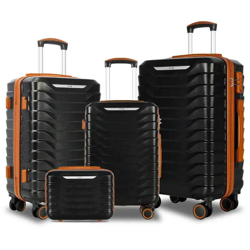 UUH Expandable Luggage Sets with TSA Locks - 4pcs/7pcs/8pcs Suitcases Set, Waterproof Design, 360-Degree Silent Wheels, Light...