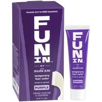 Fun In by Sun In, Temporary Hair Color Brush In System, Purple - 1 oz