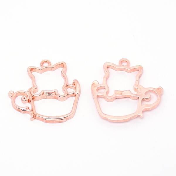 Alloy Open Back Bezel Pendants