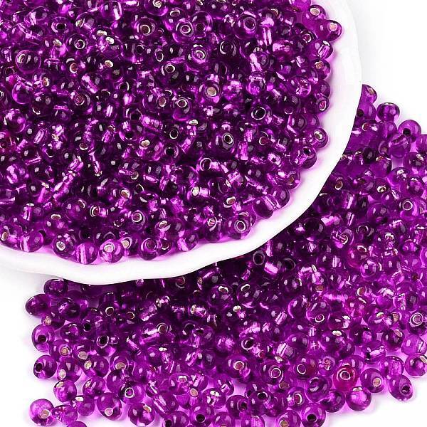 6/0 Baking Paint Transparent Glass Seed Beads