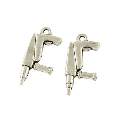 Drill Tibetan Style Zinc Alloy Pendants