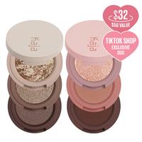 Kaja Korean Eyeshadow l Beauty Bento Duo Bundle (Chocolate Dahlia & Forest Night / Neutral Moment & Rose Macaron)