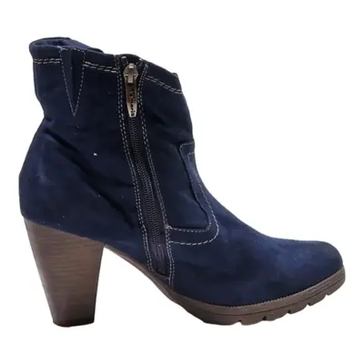 TAMARIS Ankle Boots Blue Leather Womens UK 7