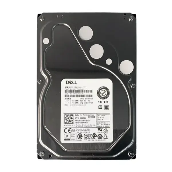 9D0GN Dell 10TB 6Gb/s SATA 7200 3.5-Inch Hard Drive