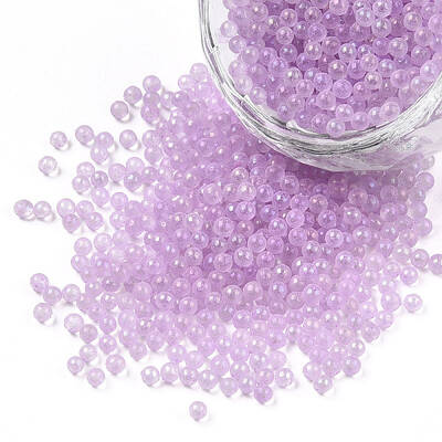 Luminous Transparent Glass Seed Round Beads