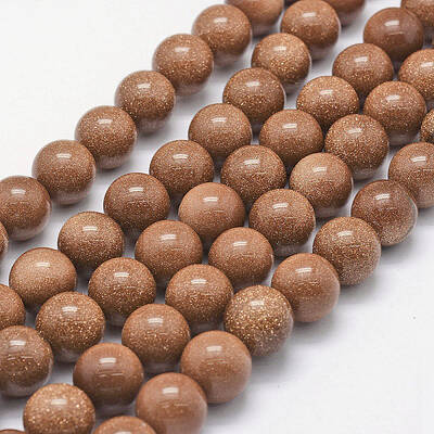 Synthetic Goldstone Beads Strands