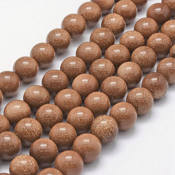 Synthetic Goldstone Beads Strands
